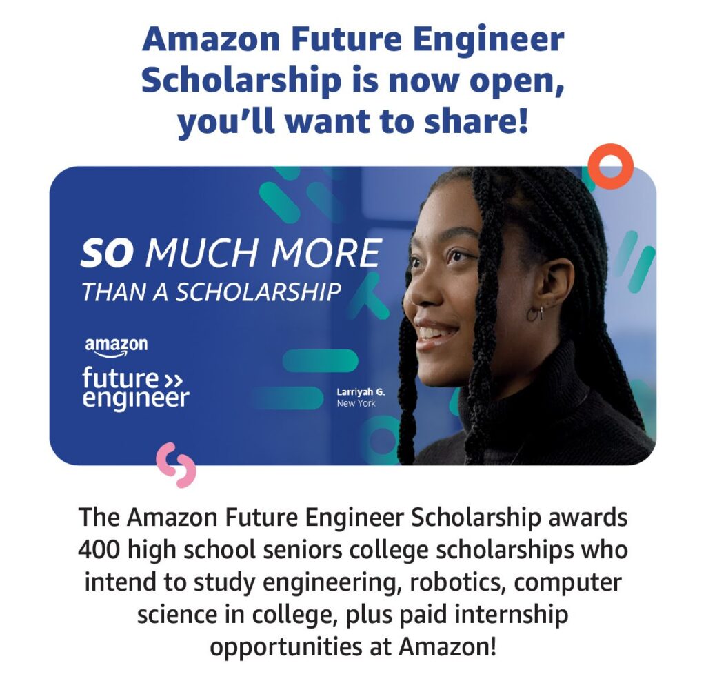 Amazon Future Engineer Scholarship Winners 2023 Innovators Triumph